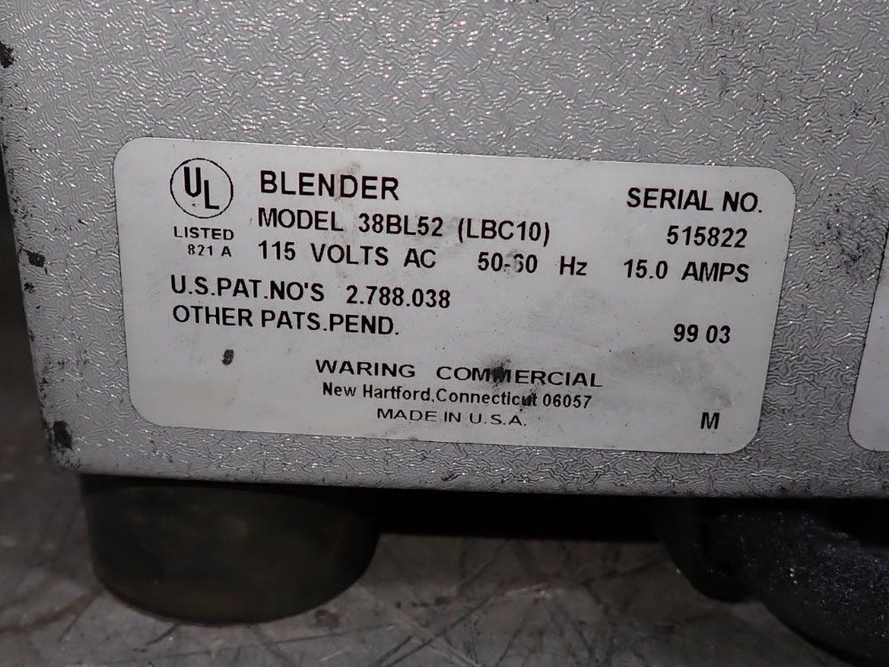 Waring Laboratory Laboratory Blender - 38bl52