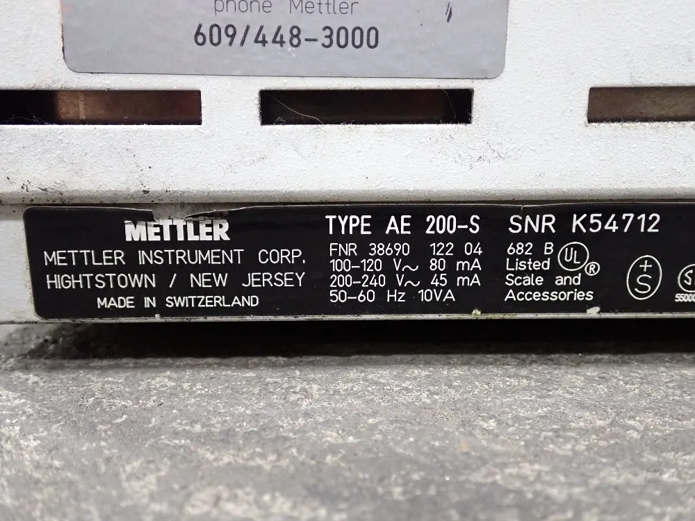 Mettler Scale - Ae200-s