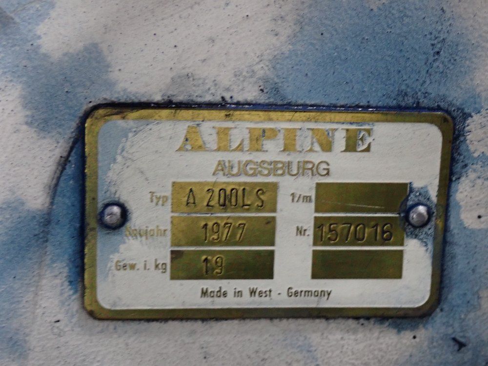 Alpine Sieve - A200ls