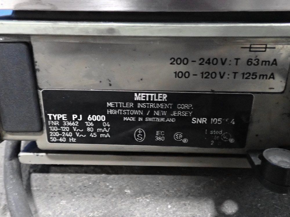 Mettler Scale - Pj6000