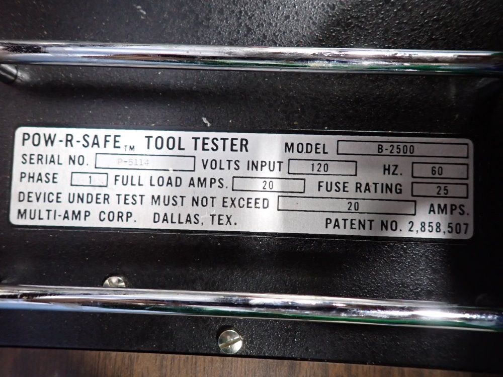 Pow-r-safe Tool Tester - B-2500