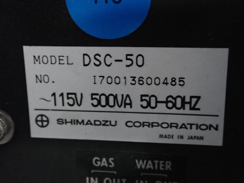Shimadzu Differential Scanning Calorimeter - Dsc-50