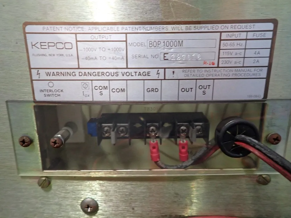 Kepco Bipolar Operational Power Supply/amplifier - Bop 1000m