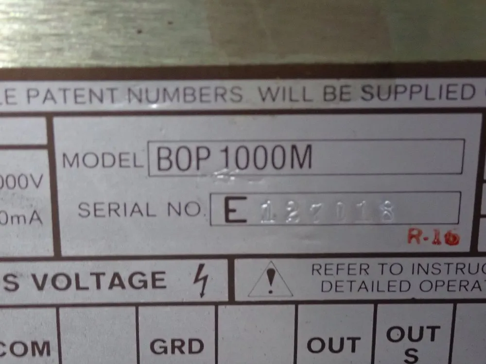 Kepco Bipolar Operational Power Supply/amplifier - Bop 1000m