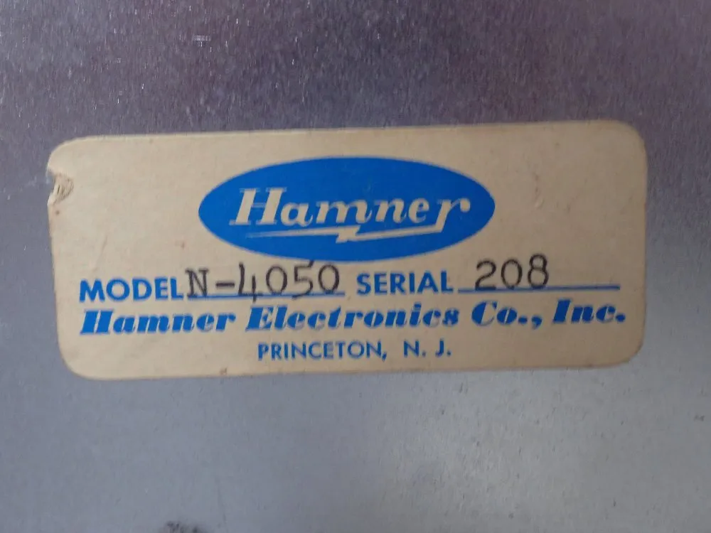 Hamner High Voltage Power Supply - N-4050