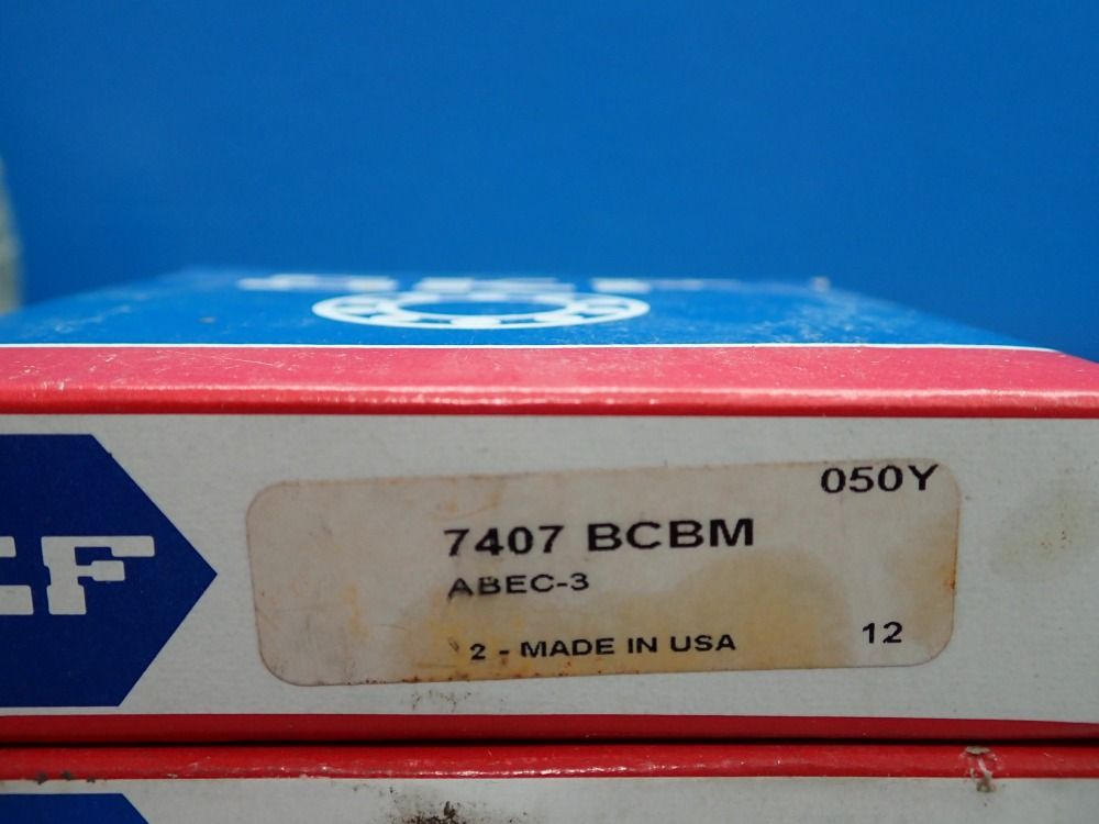 Skf Ball Bearings, Angular Contact, 3pcs - 7407-bcbm