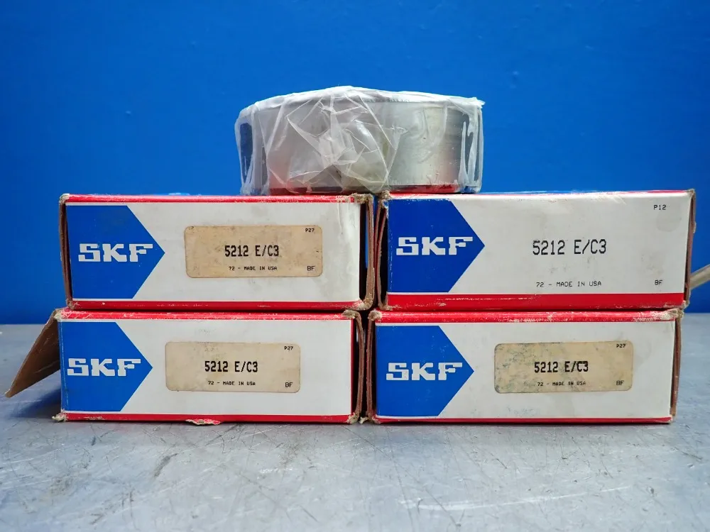 Skf Ball Bearings, 60mm Inner Diameter, 110mm Outer Diameter, 4pcs - 5212-e/c3