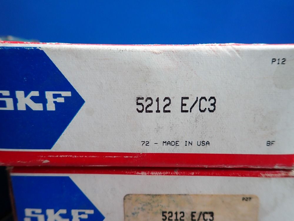 Skf Ball Bearings, 60mm Inner Diameter, 110mm Outer Diameter, 4pcs - 5212-e/c3
