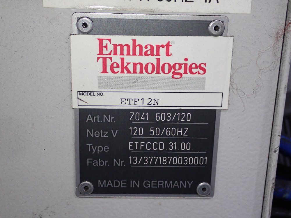 Emhart Technologies Vibratory Bowl Finisher
