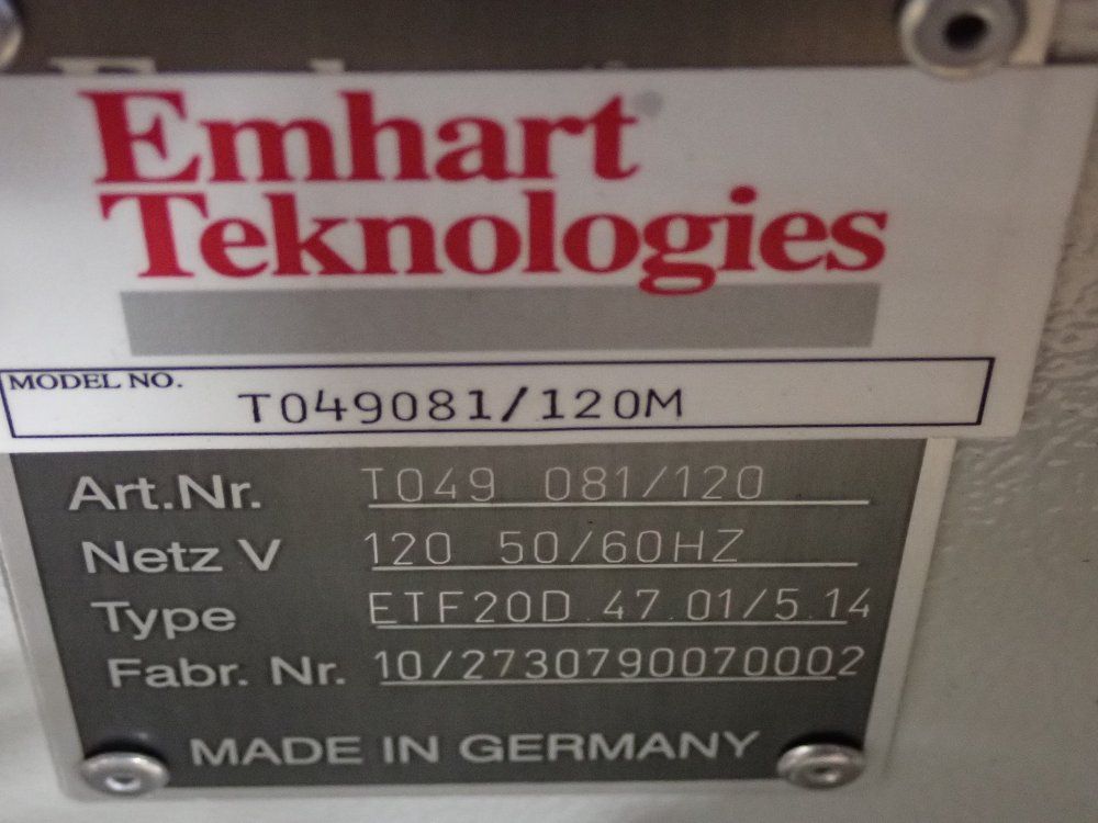 Emhart Teknologies 6"x10" Hopper Stud Feeder - T049.081/120