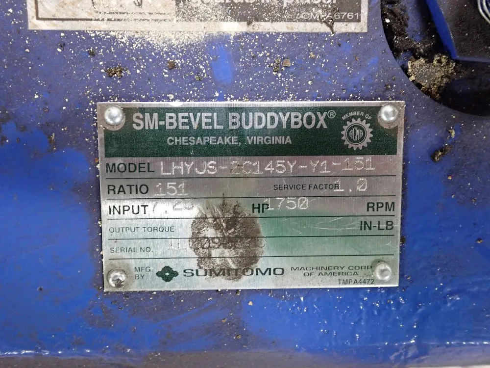 Sumitomo 7.23hp Gear Reducer - Lhyjs-2c145y-y1-151