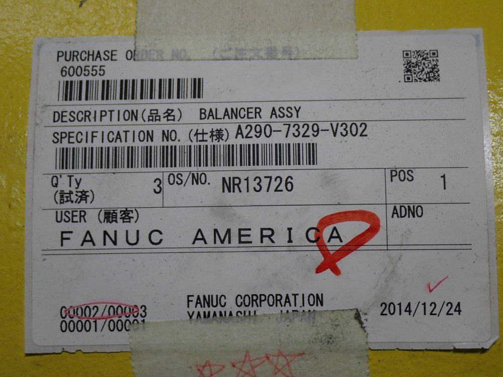 Fanuc Balancer Assembly - A290-7329-v302