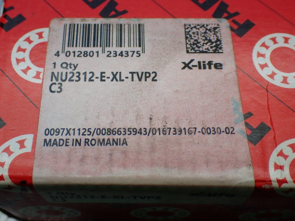 Fag 60 Mm Id, 130 Mm Od, 46 Mm Width Cylindrical Roller Bearing - Nu2312-e-xl-tvp2 C3