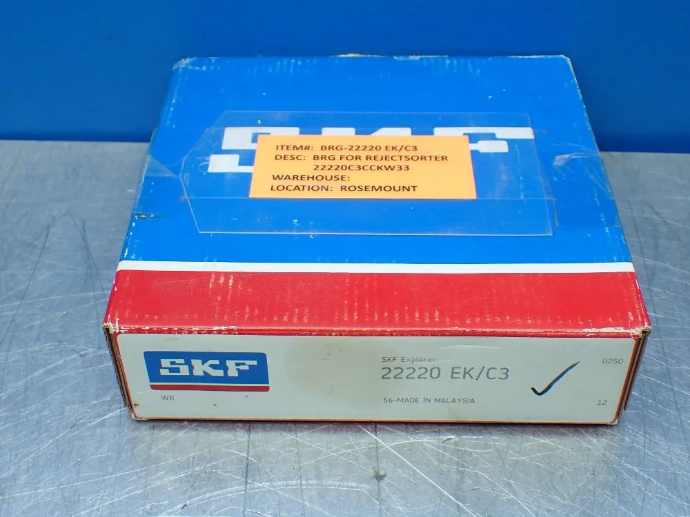 Skf 100 Mm Id, 180 Mm Od, 46 Mm Width Spherical Roller Bearing - 22220 Ek/c3