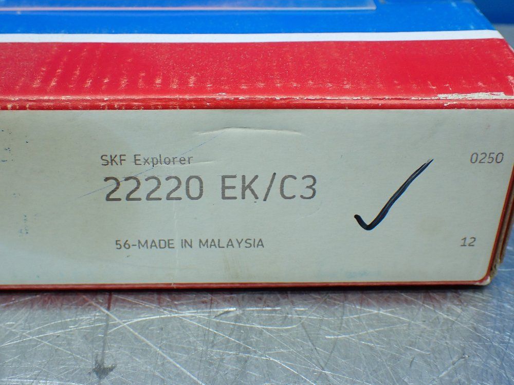 Skf 100 Mm Id, 180 Mm Od, 46 Mm Width Spherical Roller Bearing - 22220 Ek/c3