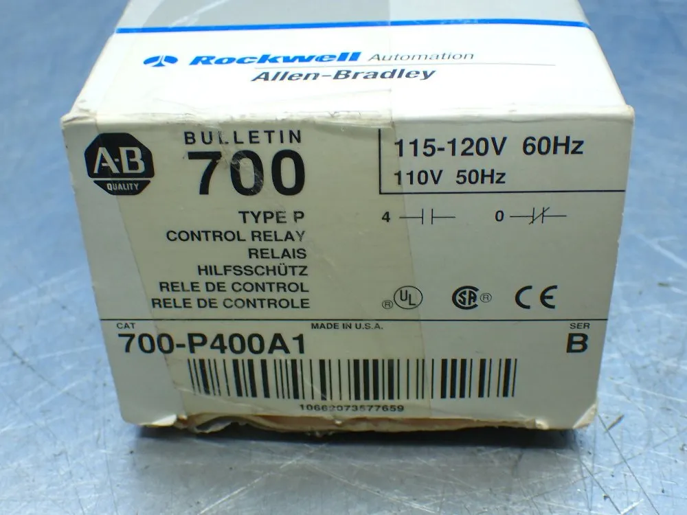 Allen-bradley Type P Control Relay - 700-p400a1