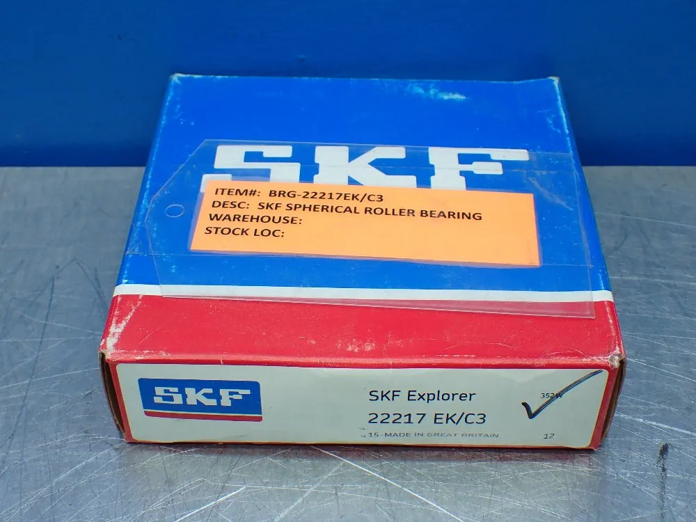 Skf 85 Mm Id, 150 Mm Od, 36 Mm Spherical Roller Bearing - 22217 Ek/c3