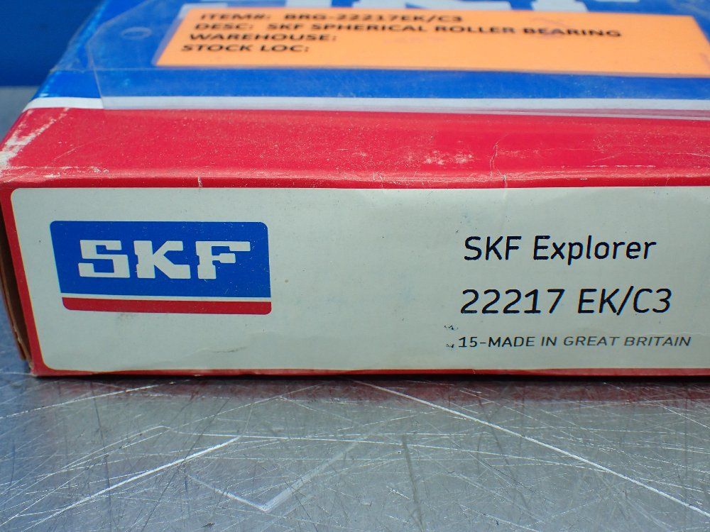Skf 85 Mm Id, 150 Mm Od, 36 Mm Spherical Roller Bearing - 22217 Ek/c3
