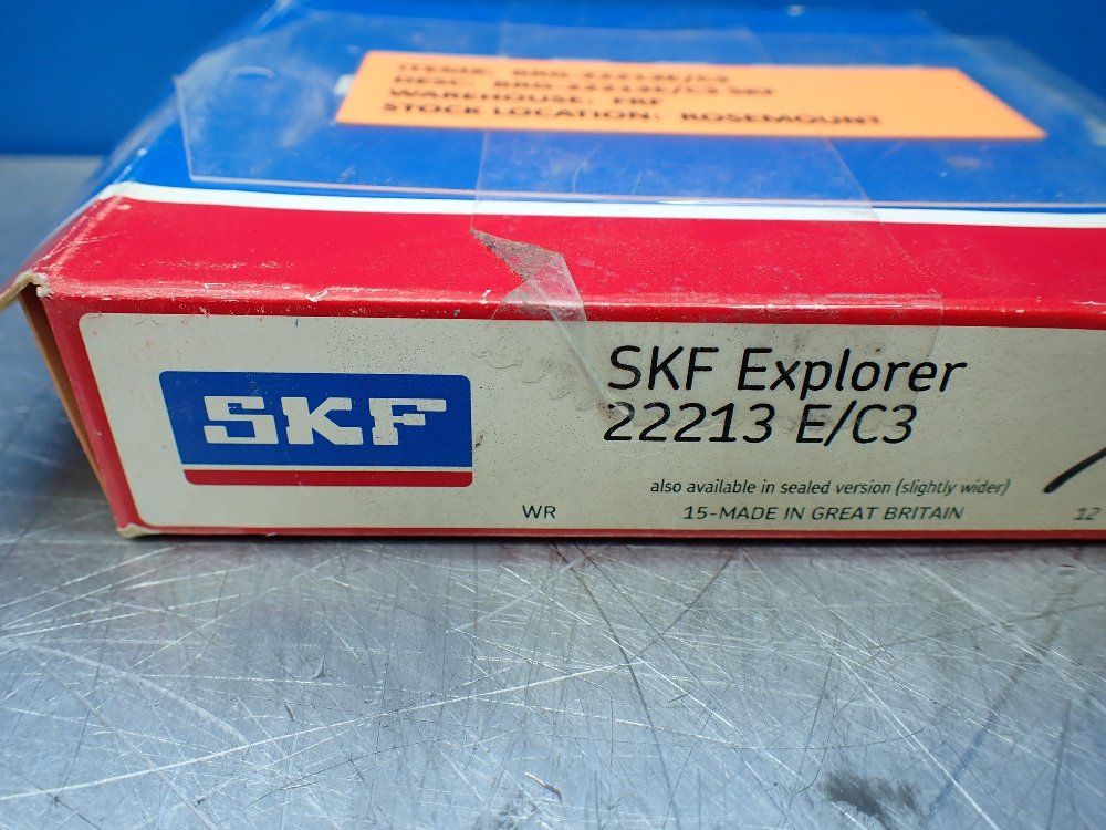 Skf 65 Mm Id, 120 Mm Od, 31 Mm Width Spherical Roller Bearing - 22213 E/c3