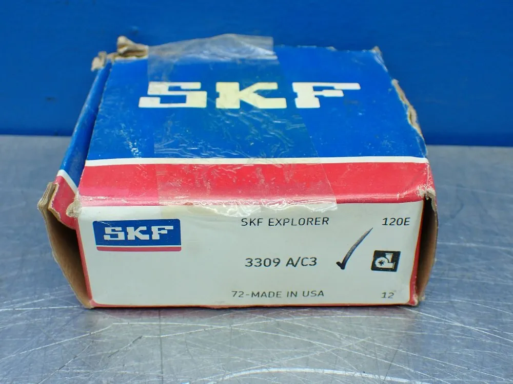 Skf 5 Mm Bore, 100 Mm Od, 1.5625 In Width Double Row Angular Contact Bearing - 3309 A/c3