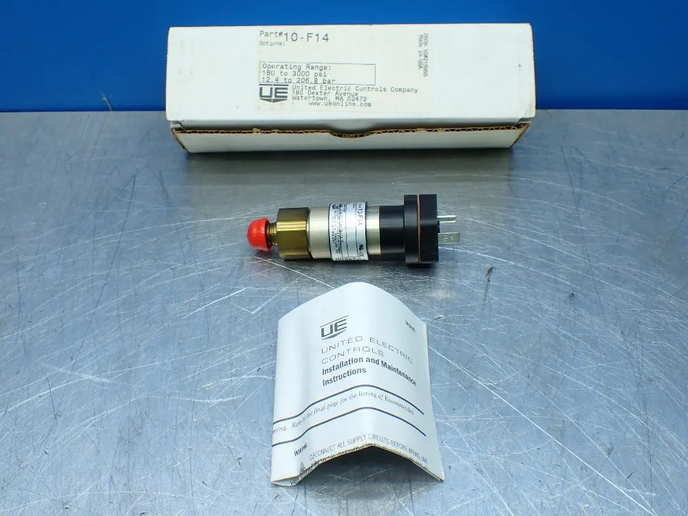 United Electric 180-3000psi Operating Range Pressure Switch - 10-f14