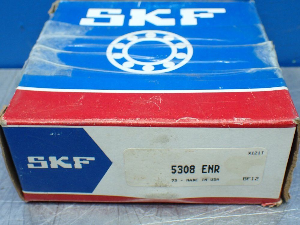 Skf 40 Mm Bore, 90 Mm Od, 1.4375 In Width Double Row Angular Contact Bearing - 5308 Enr