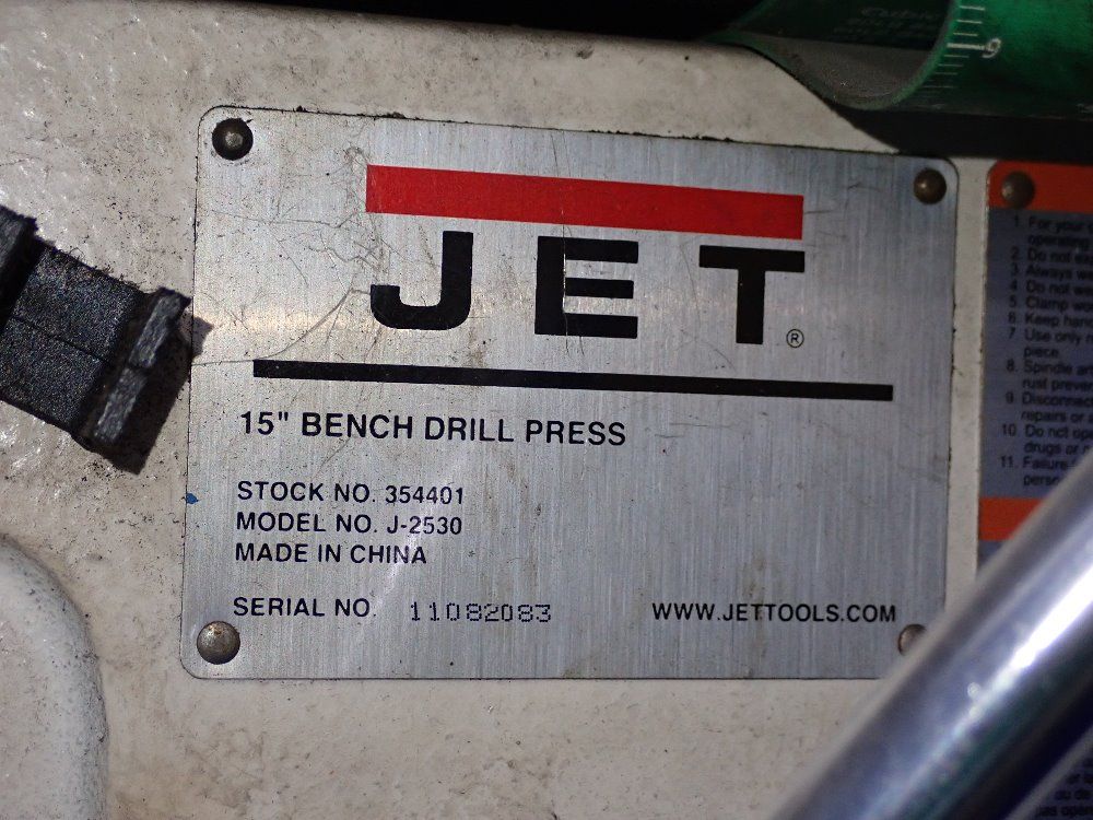Jet 15" Drill Press - J-2530