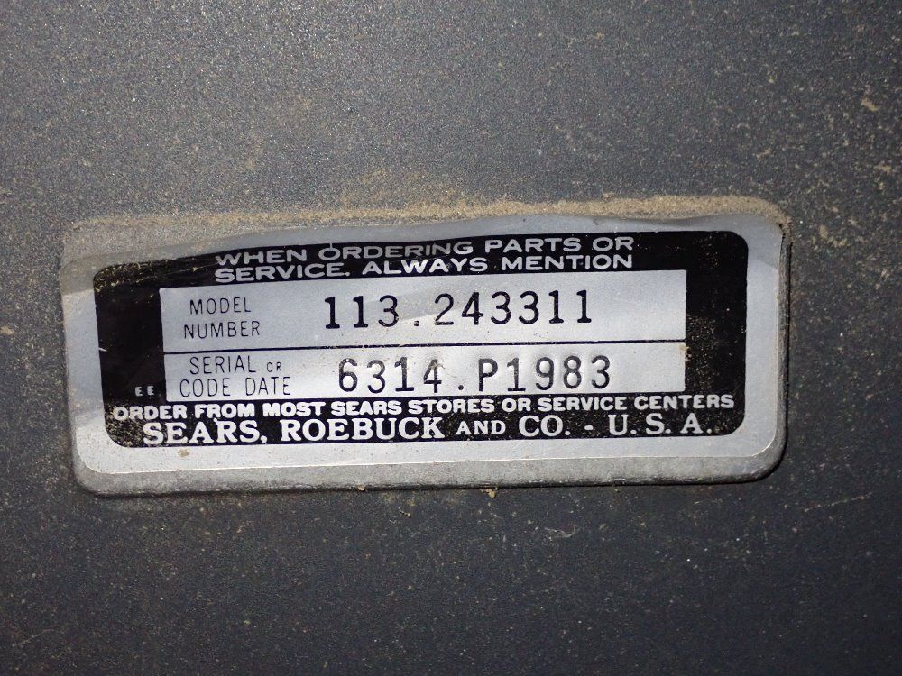 Craftsman 12" Vertical Band Saw - 113.243311