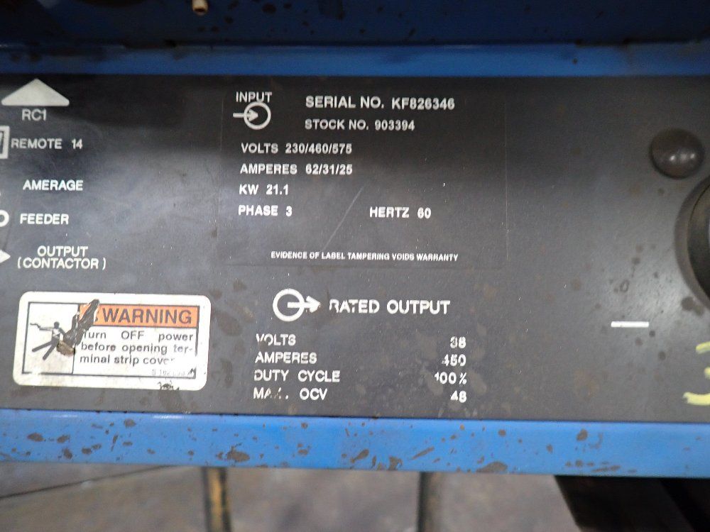 Miller 31.1 Kw Welder - Deltaweld 452