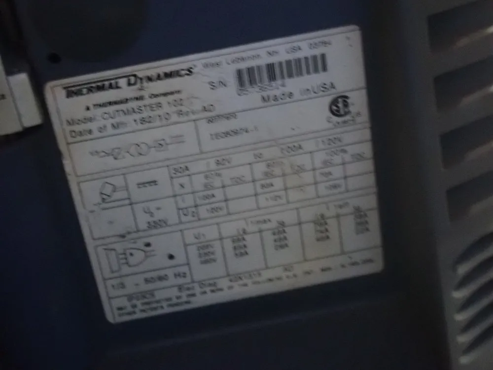 Thermal Dynamics Professional Plasma Cutter - Cutmaster 102