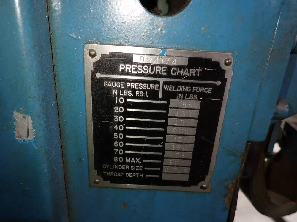 Taylor Winfield Spot Welder - Eb2820alr0per