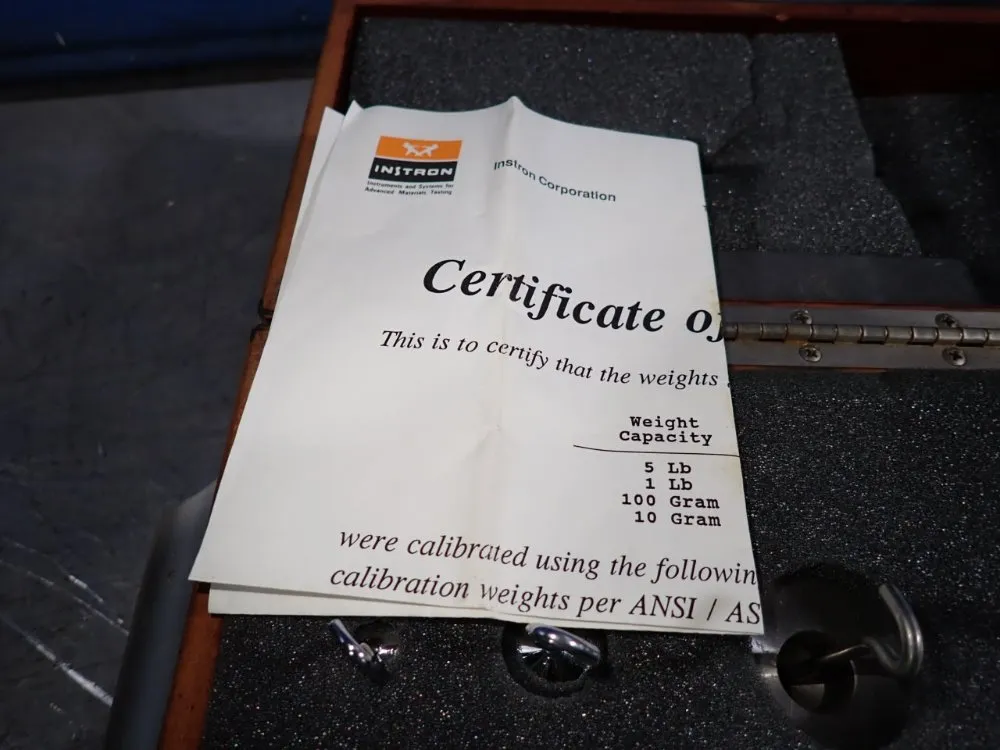 Instron Calibration Weights