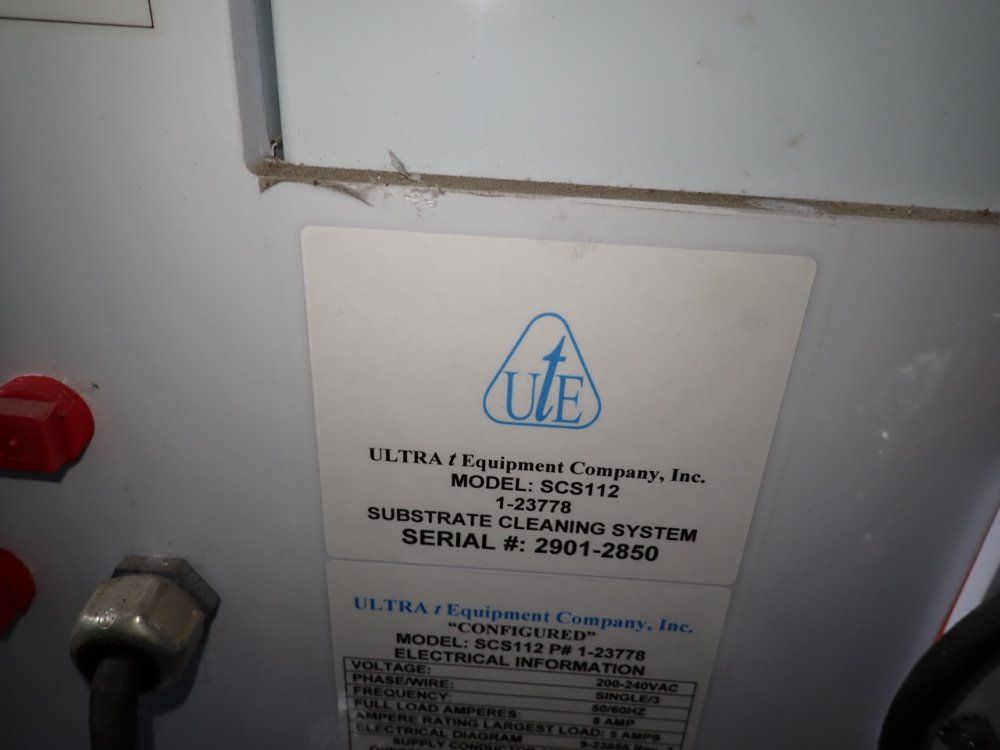 Ultra Equipment Company Substrate Cleaning System - Scs112