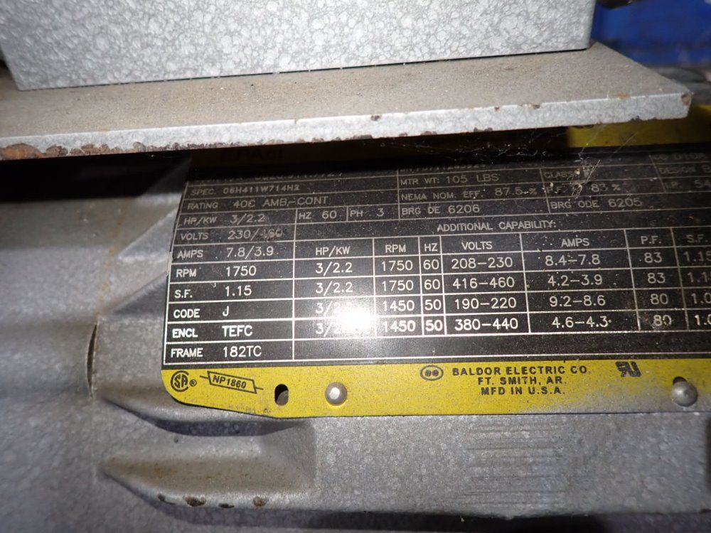 Busch 3 Hp Vacuum Pump - Rc0063.e506.1101