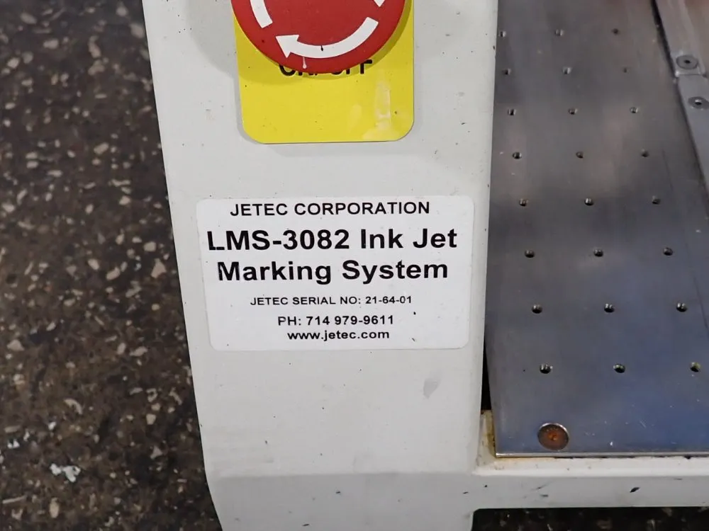 Jetec Corporation Ink Jet Marking System - Lms 3082