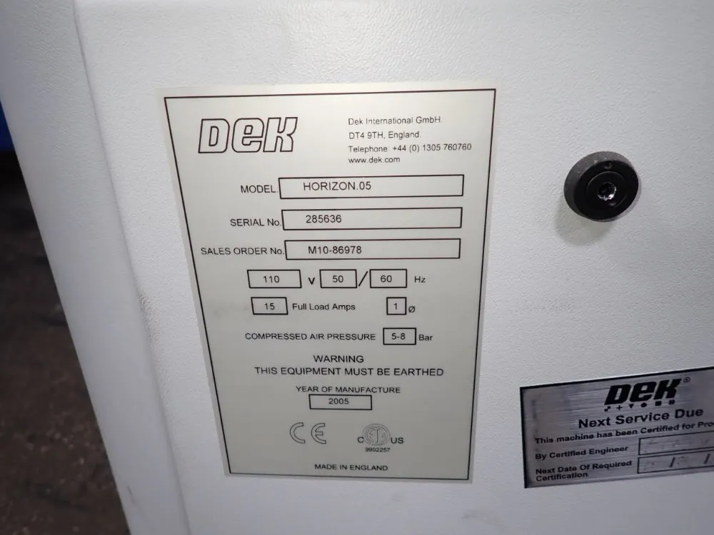 Dek Screen Printer - Horizon.05