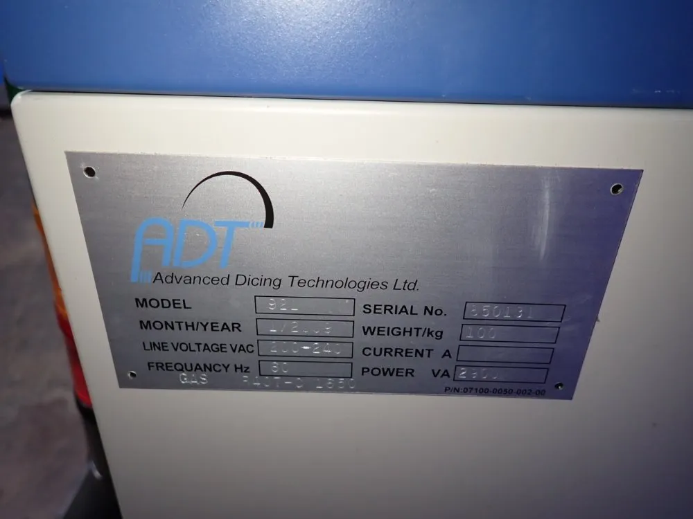 Advanced Dicing Technologies Ltd Filtration System - 921