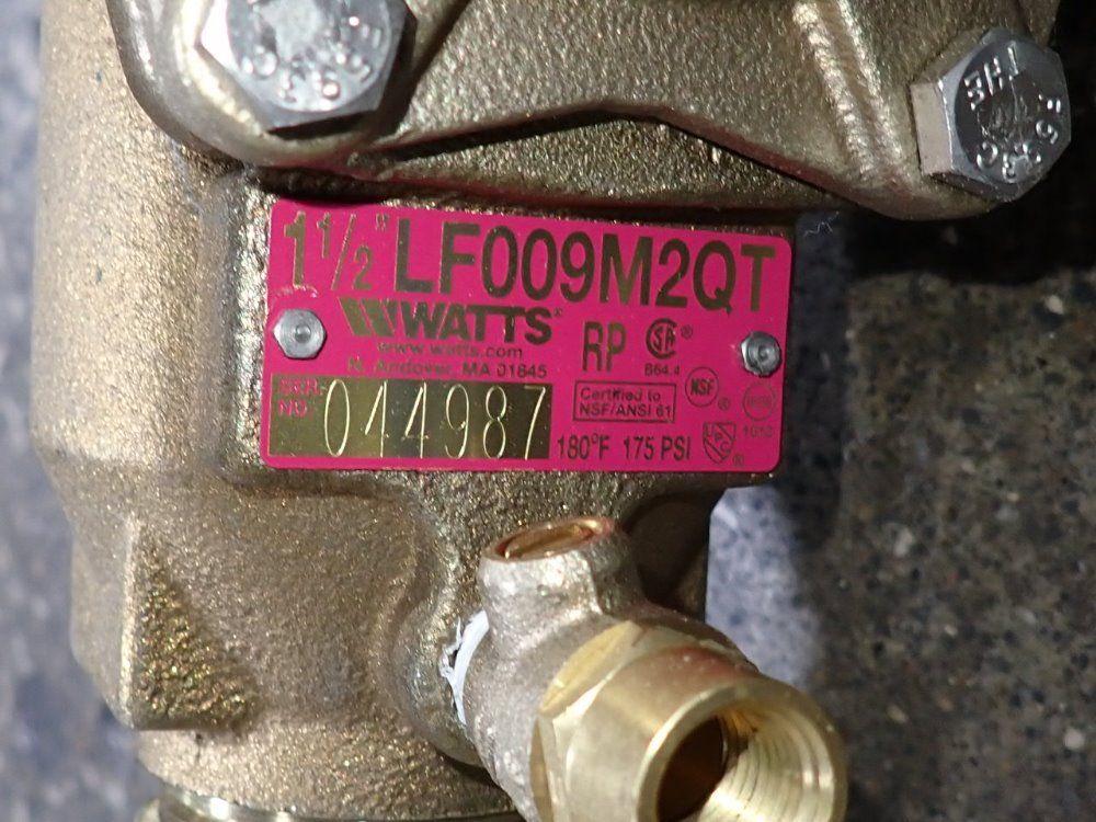 Watts 1 1/2" Valve - Lf009m2qt