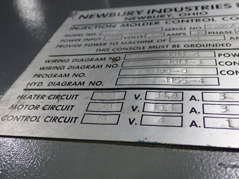 Newbury Vertical Injection Molder - V5-30ars