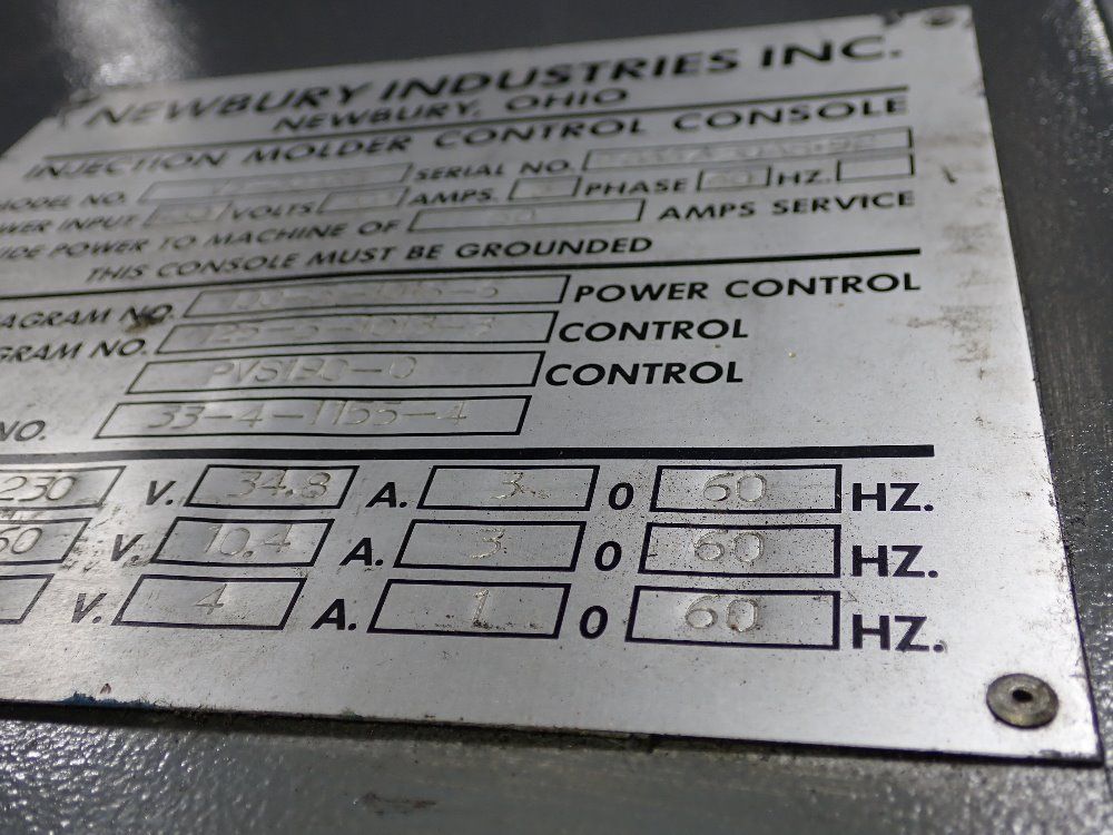 Newbury Vertical Injection Molder - V5-30ars