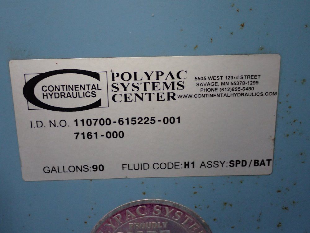 Continental Hydraulics 40 Hp Hydraulic Unit