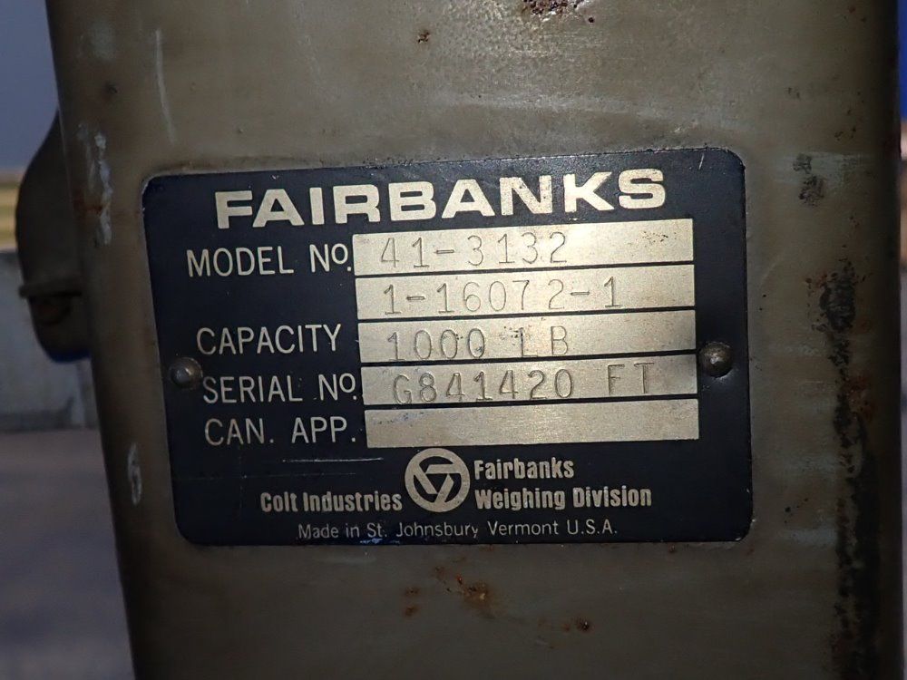 Fairbanks 1000 Lbs Scale - 41-3132