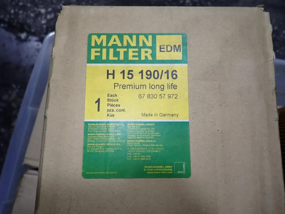 Mann Hummel 14 1/2"x5 1/2" Filters - H15190/16