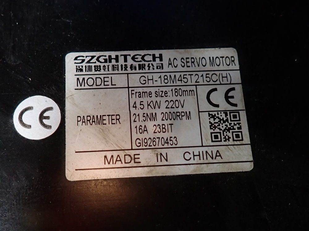 Szgh Tech 4.5 Kw Servo Motor - Gh-18m45t215c(h)