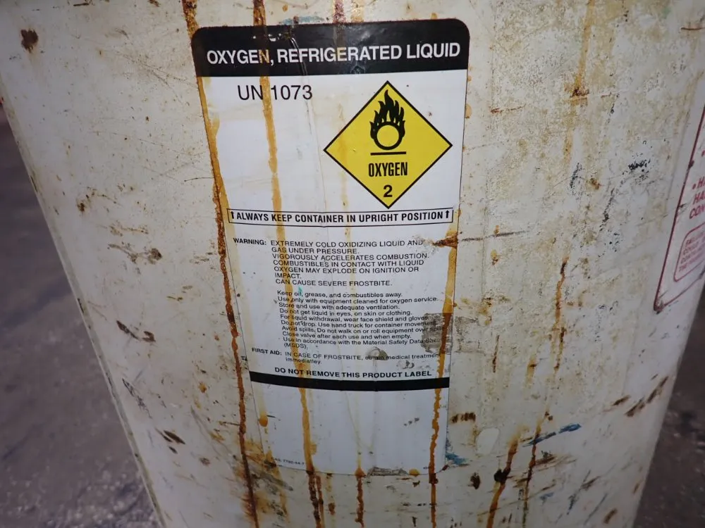 25"x25"x50" Liquid Oxygen Tank