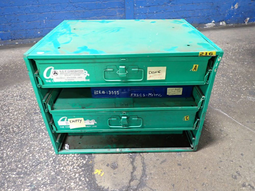 2 Drawers (17 1/2"x11 1/2"x3") Tool Box W /tooling