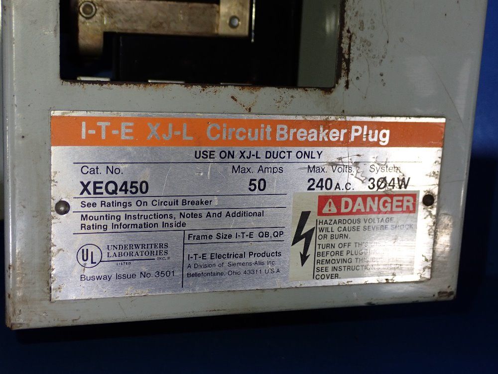 Ite 50 Amp Bus Plugs - Xeq450