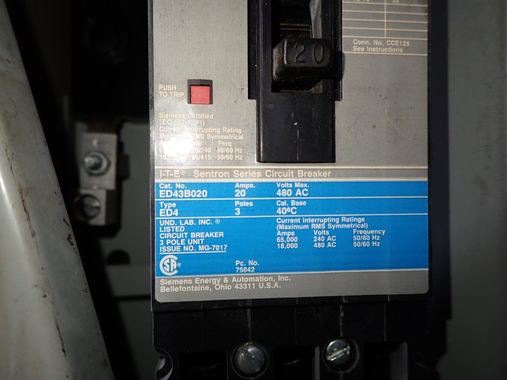 Siemens 100 Amps / 600 Vac Bus Plug - Xec4100