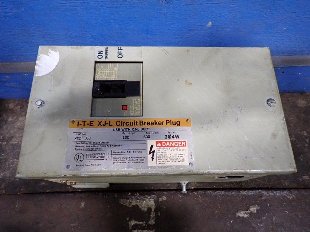Siemens 100 Amps / 600 Vac Bus Plug - Xec4100