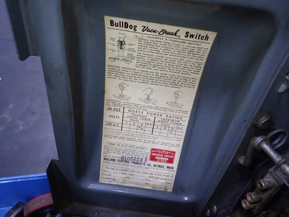 Bulldog Electric Company 60 Amps Fusible Disconnect - Jn-422